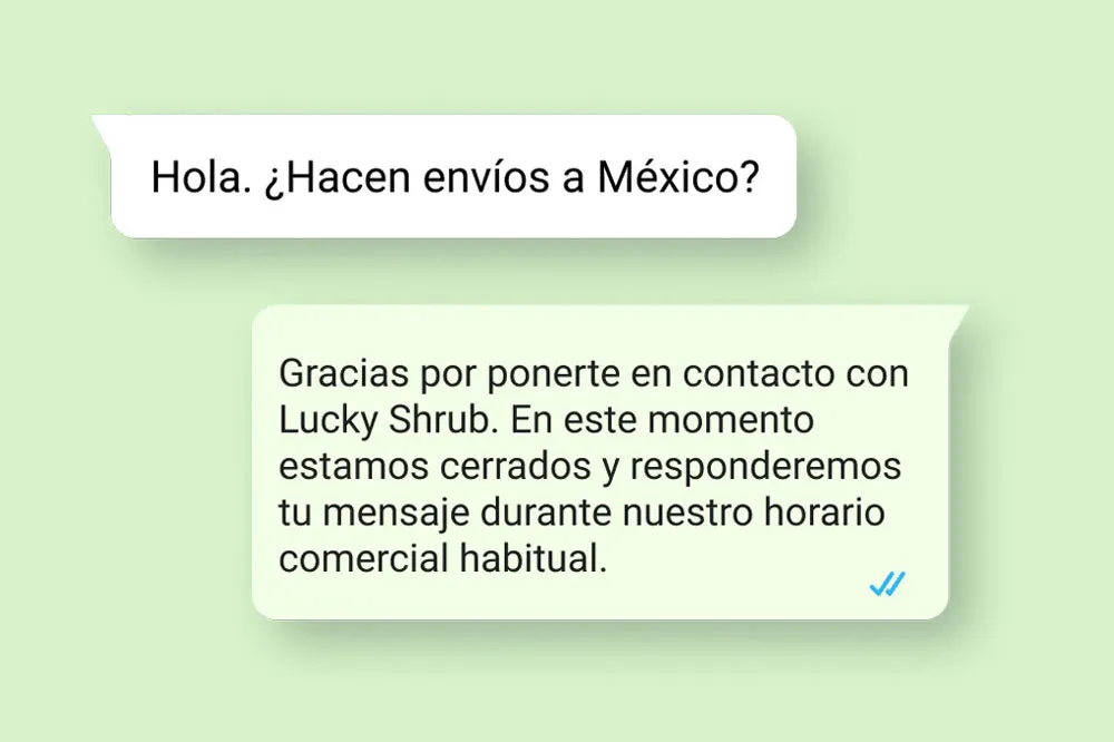 Conversación entre un cliente y una empresa