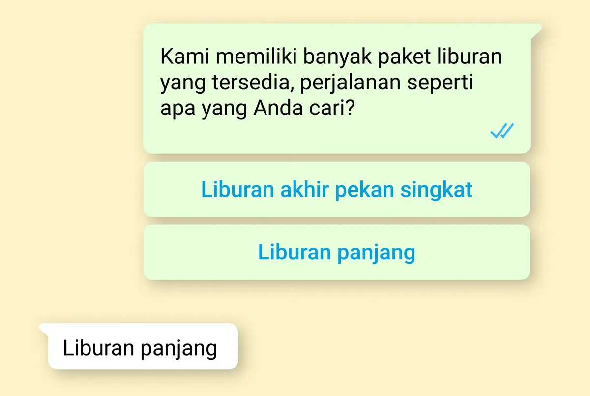 Utas percakapan bisnis dan pelanggan