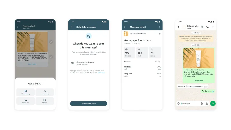 Incorporamos los mensajes de marketing en la Aplicación WhatsApp Business