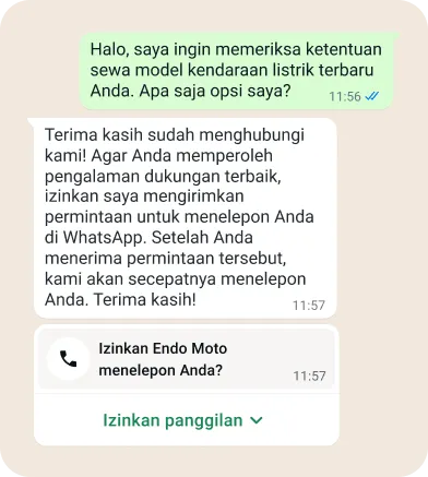 Contoh grafis percakapan prospek