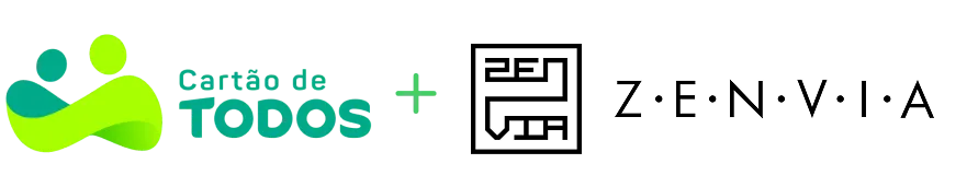Logos de cartao de todos et de zenvia